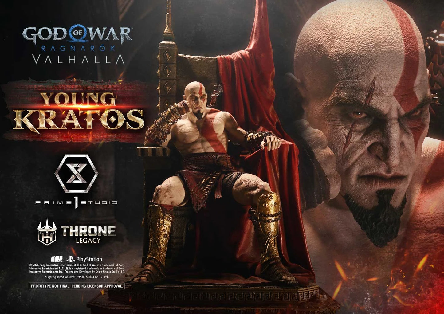 "Preventa Resina Kratos Joven Figura God of War Ragnarök: Valhalla  Prime 1 (Licencia) Estudio"