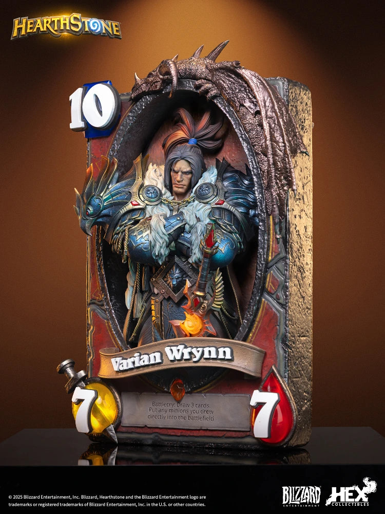 Preventa Resina Varian Wrynn Figura Hearthstone  Hex Collectibles & Blizzard Entertainment (Licencia) Estudio