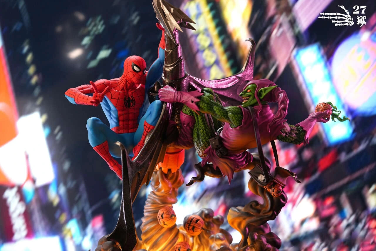 Preventa Resina Spider-Man vs Duende Verde Figura Marvel Comics 1/4 27Abyss  Estudio