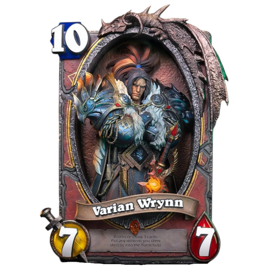 Preventa Resina Varian Wrynn Figura Hearthstone  Hex Collectibles & Blizzard Entertainment (Licencia) Estudio