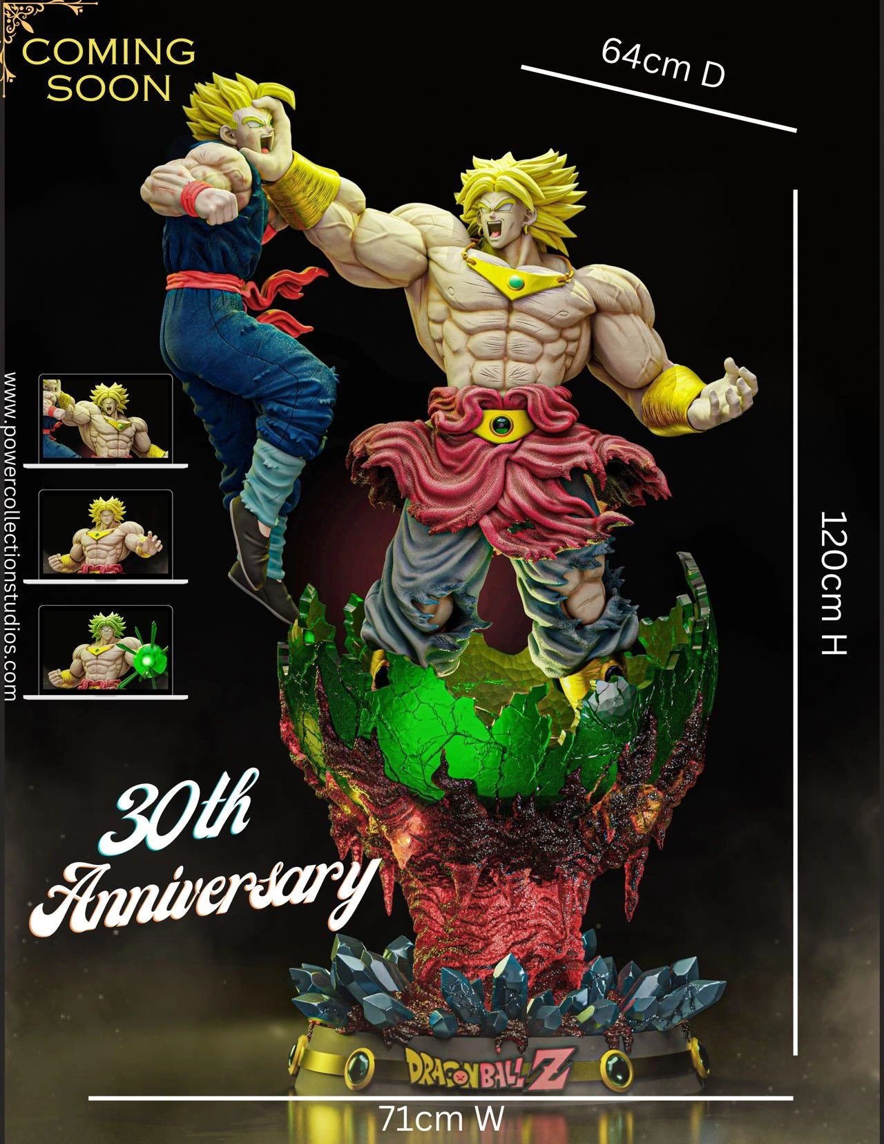 Preventa Resina Broly vs Gohan Figura Dragon Ball Power Collection Estudio