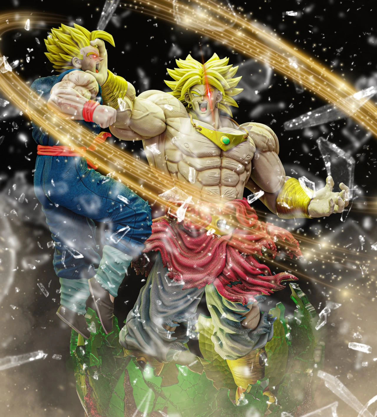 Preventa Resina Broly vs Gohan Figura Dragon Ball Power Collection Estudio