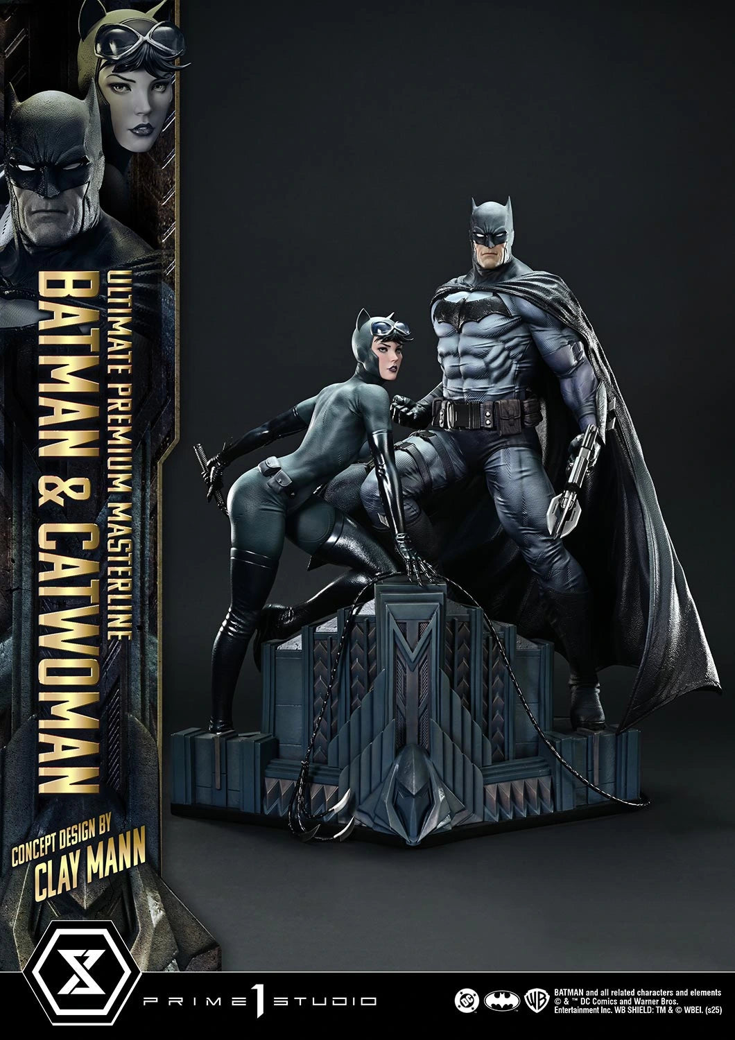 Preventa Resina Batman & Catwoman Figura Batman Comics Prime 1 (Licencia) Estudio