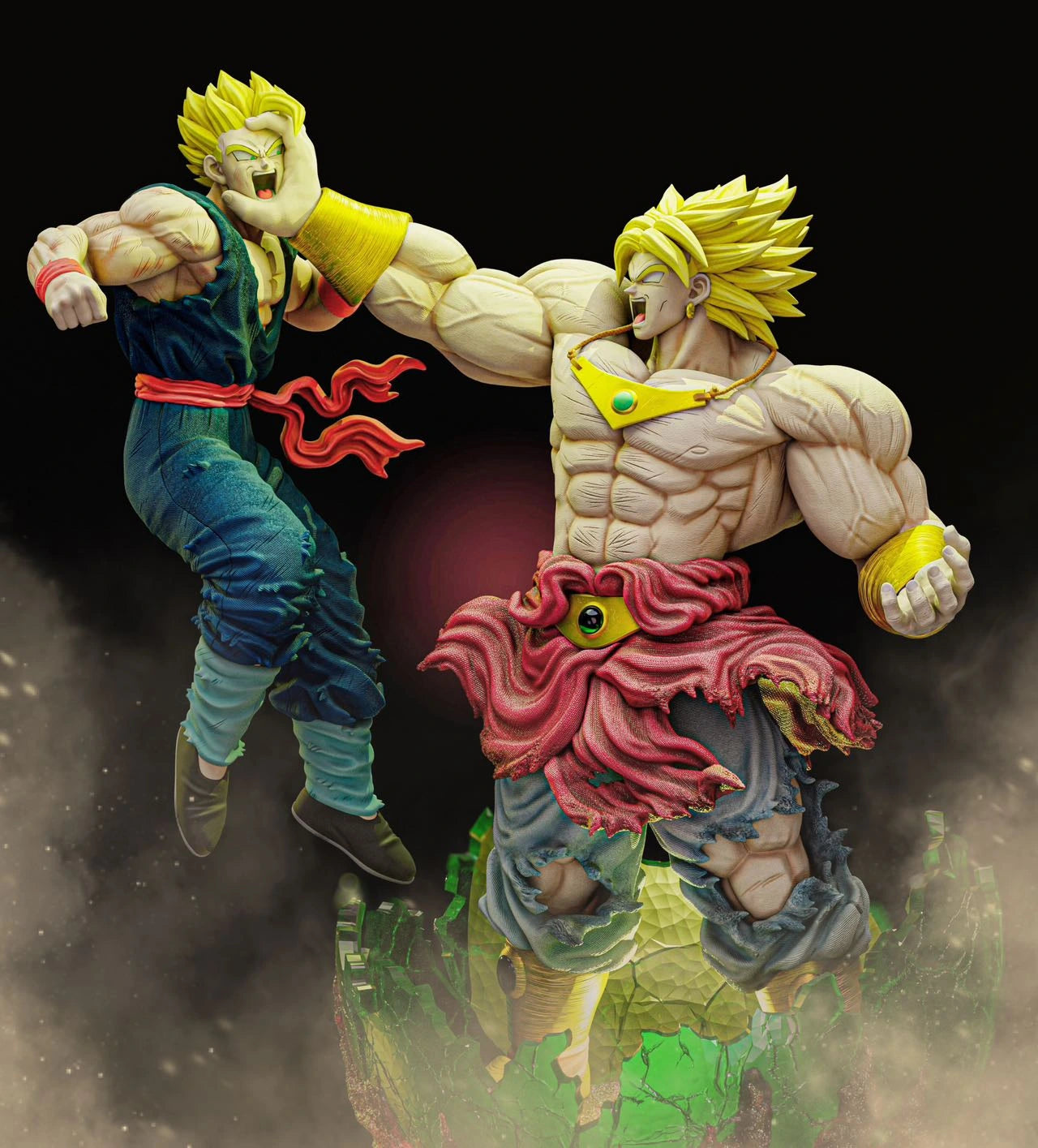 Preventa Resina Broly vs Gohan Figura Dragon Ball Power Collection Estudio