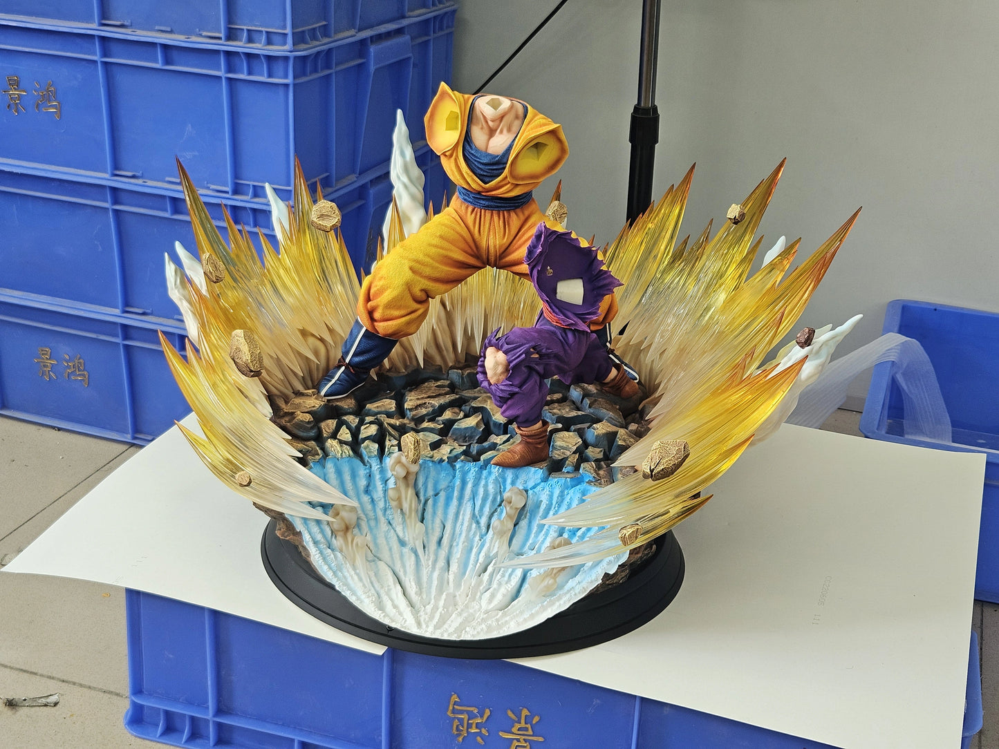 Preventa Resina Gohan & Goku Figura Dragon Ball Figure Class Estudio