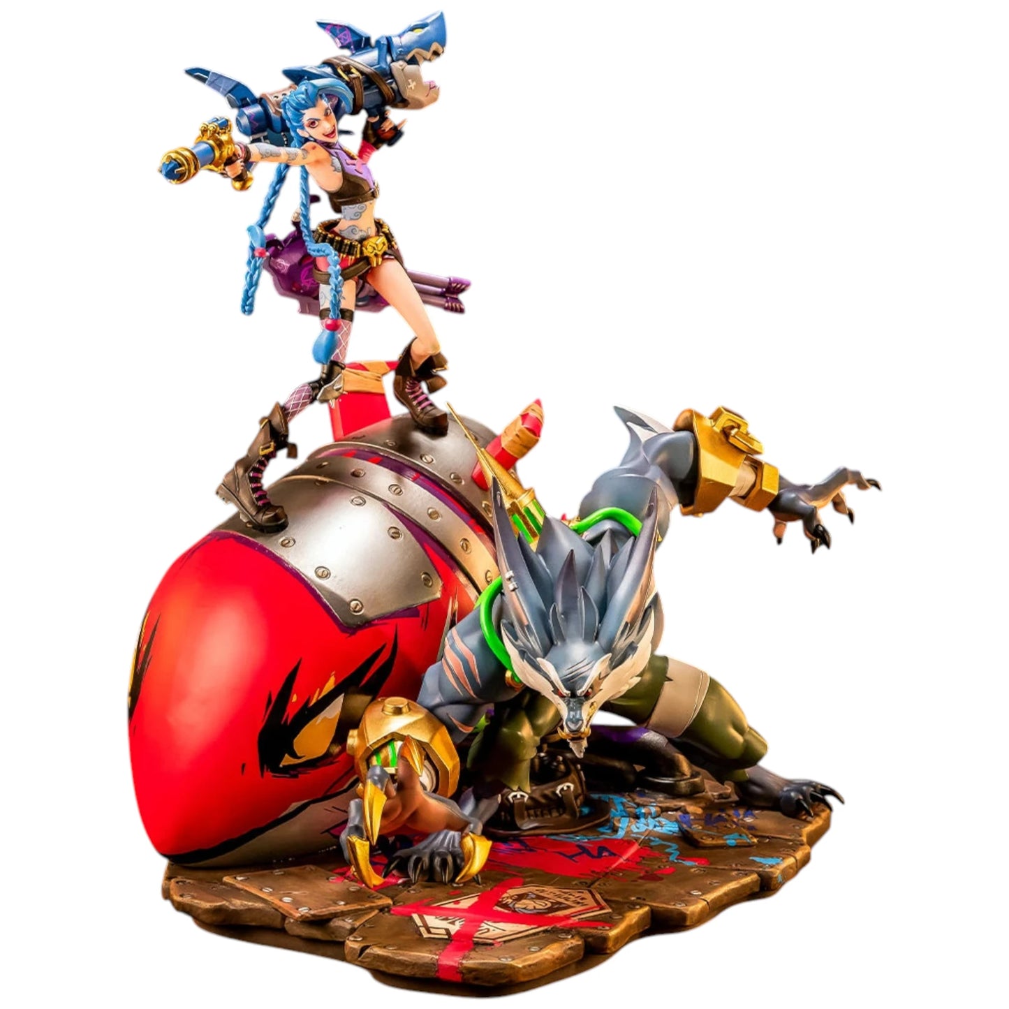 Preventa Resina Jinx & Warwick Figura League of Legends PureArts (Licencia) Estudio