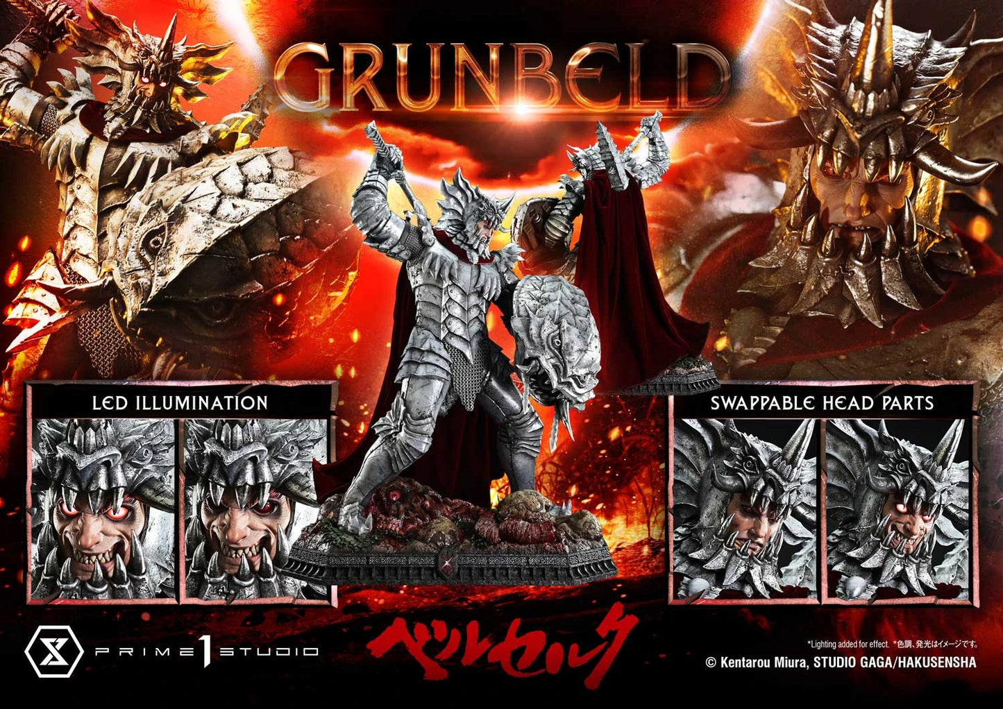 Preventa Resina Grunbeld Figura Berserk Prime 1 (Licencia) Estudio