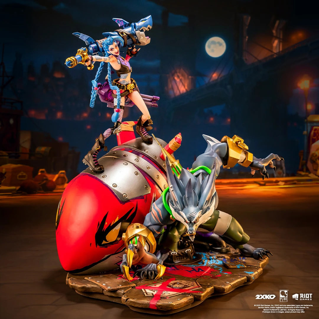 Preventa Resina Jinx & Warwick Figura League of Legends PureArts (Licencia) Estudio