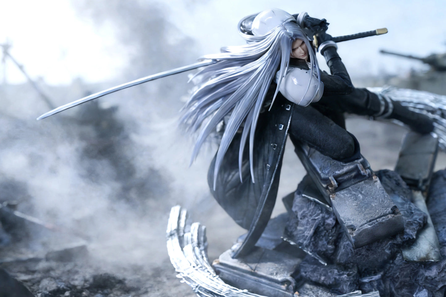 Preventa Resina Clouds vs Sephiroth Figura Final Fantasy VII The Ones  Estudio