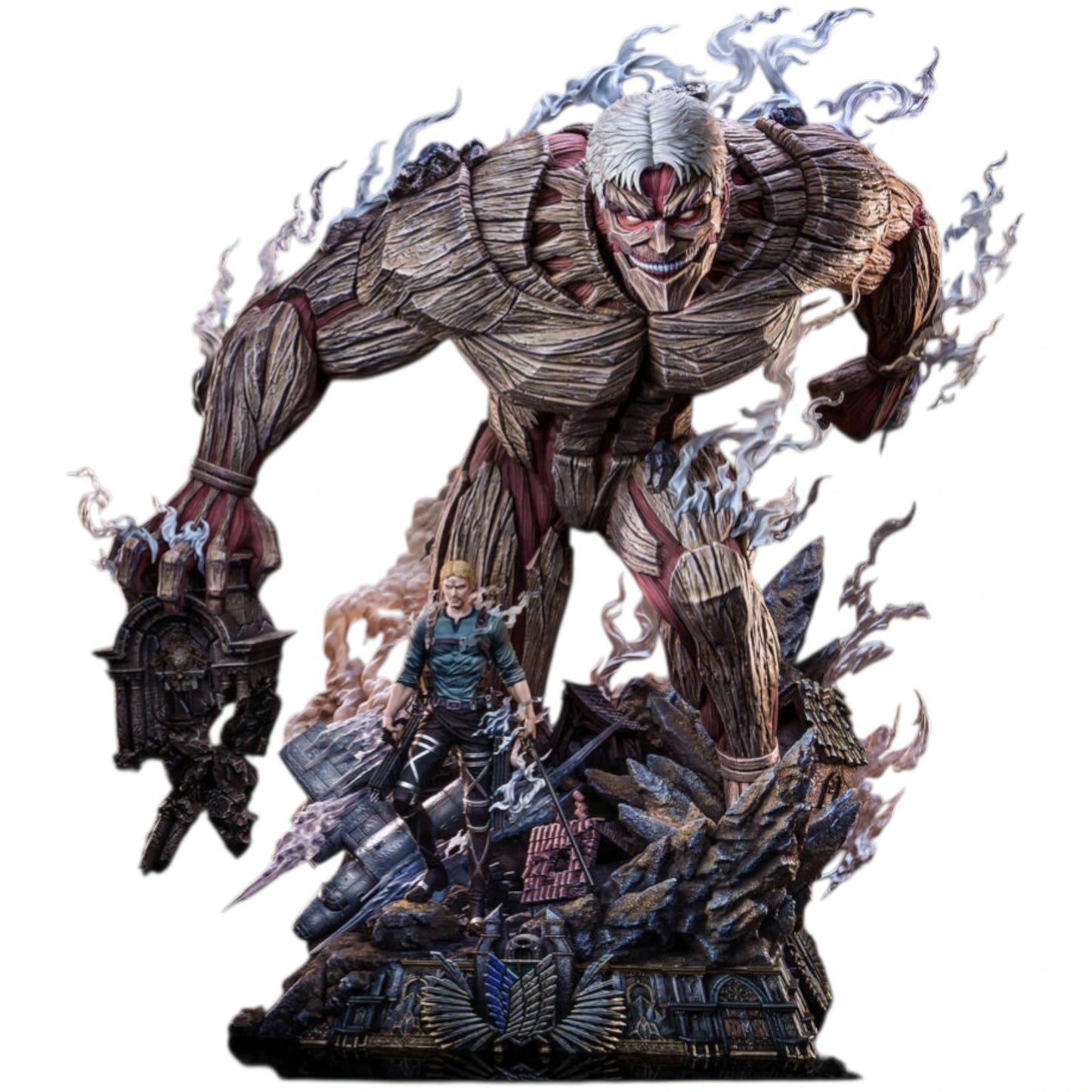 Preventa Resina Reiner & Titán Acorazado Figura Attack On Titan Hertz Estudio