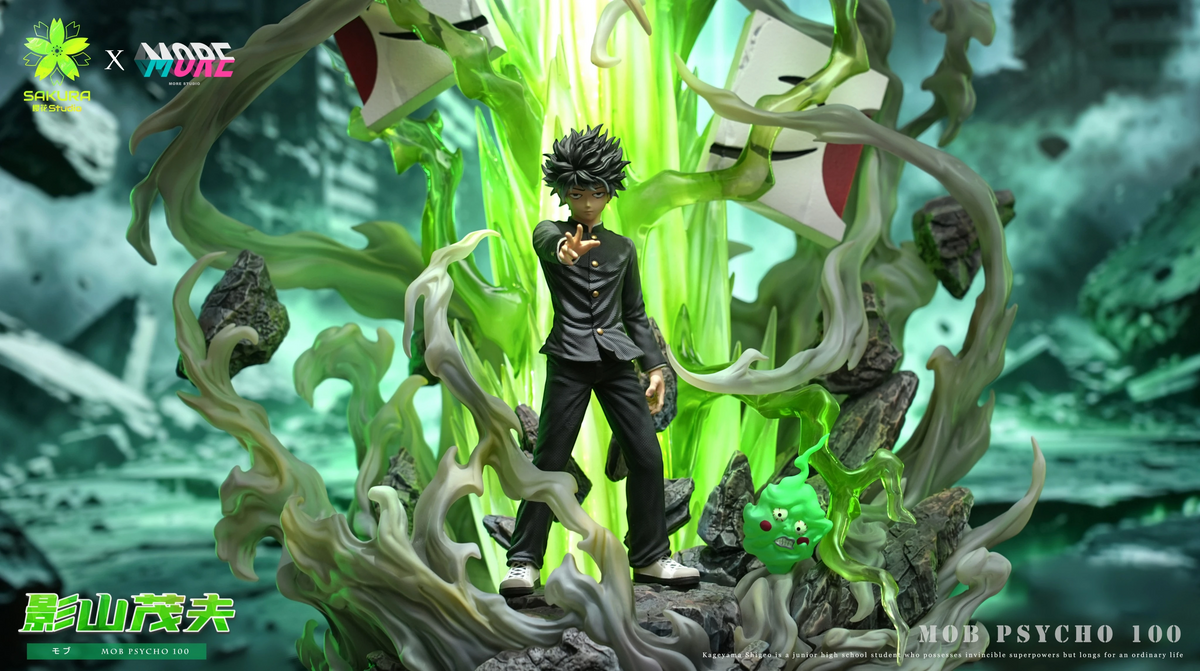 Preventa Resina Shigeo Kageyama Figura Mob Psycho 100 Sakura x More Estudio