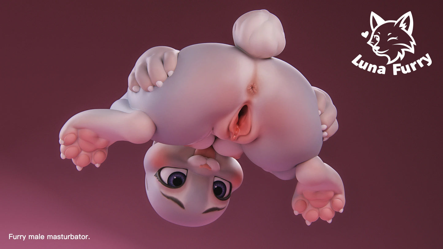 Preventa Resina Conejo Policia Figura Original Series Luna Furry Estudio