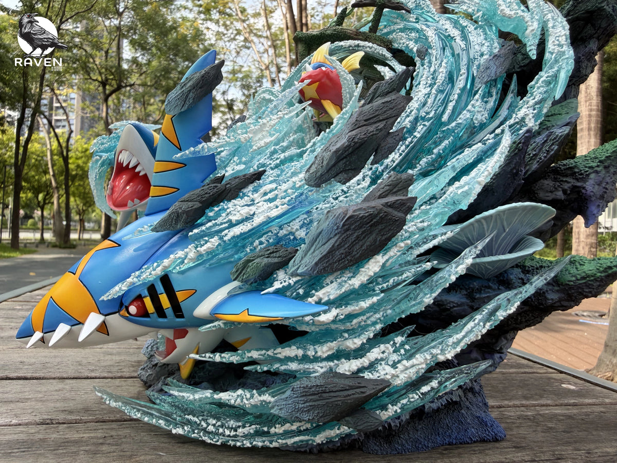 Preventa Resina Sharpedo Evolution Figura Pokemón 1/6 Raven Estudio
