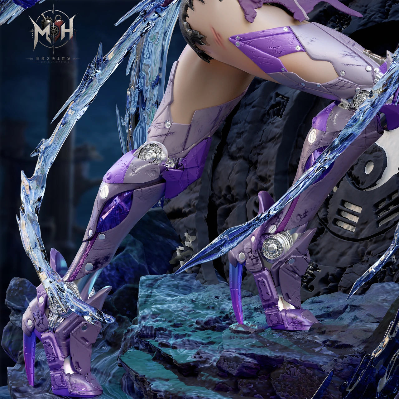 Preventa Resina Hinata Figura Naruto 1/5 Mechanical Heart Estudio