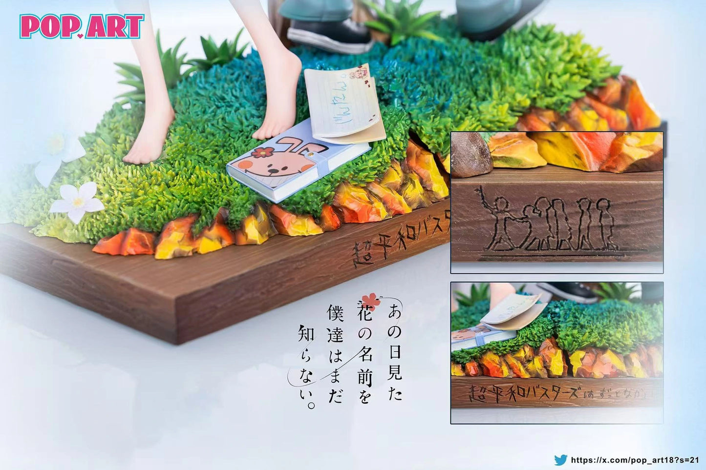 Preventa Resina MenMa & Jinta Figura Anohana: The Flower We Saw That Day  POP-ART  Estudio