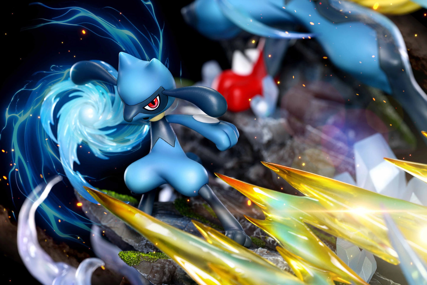 Preventa Resina Lucario Figura Pokemón Phoenix Estudio
