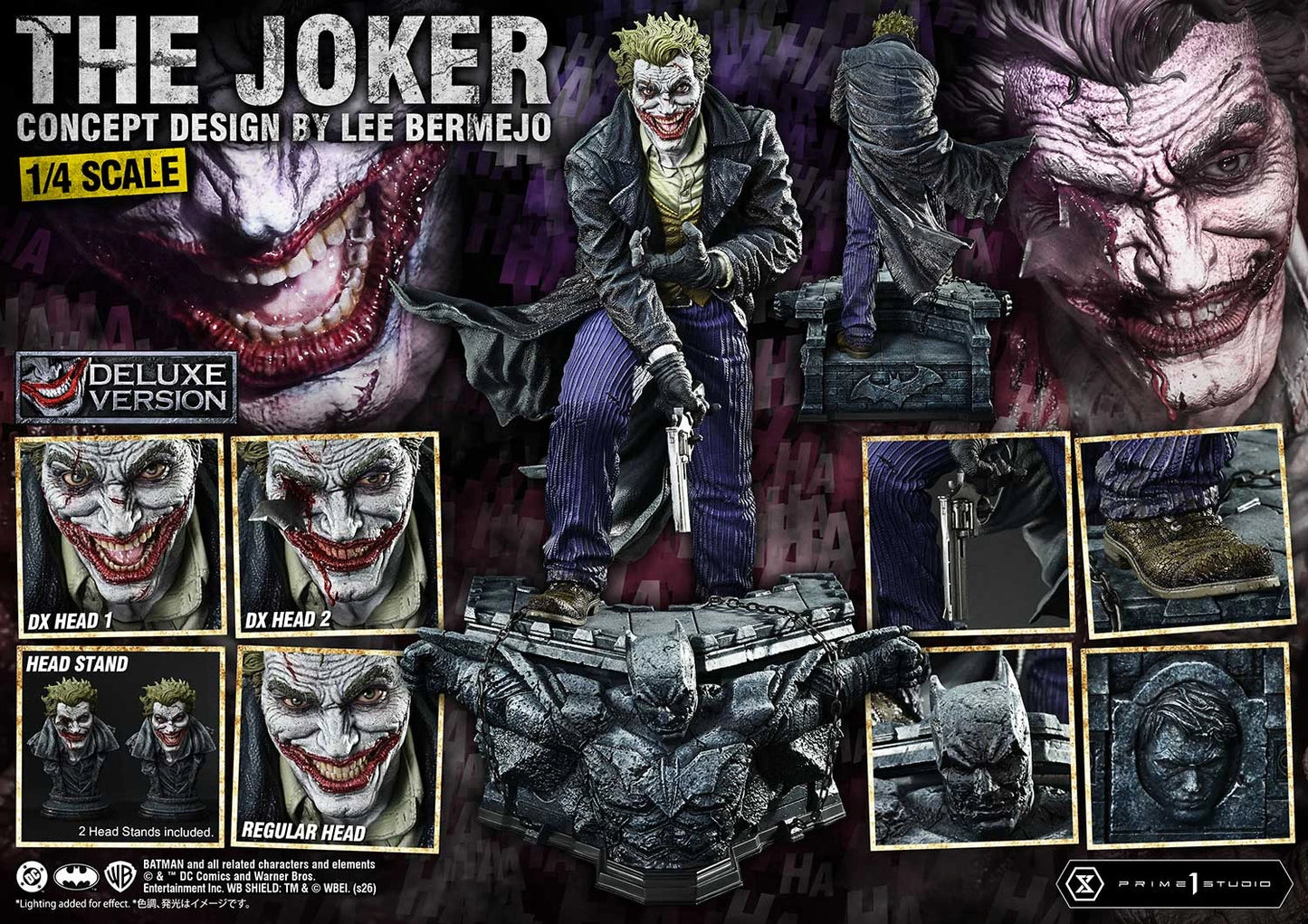 Preventa Resina The Joker Figura DC Comics "Batman" Prime 1 (Licencia) Estudio