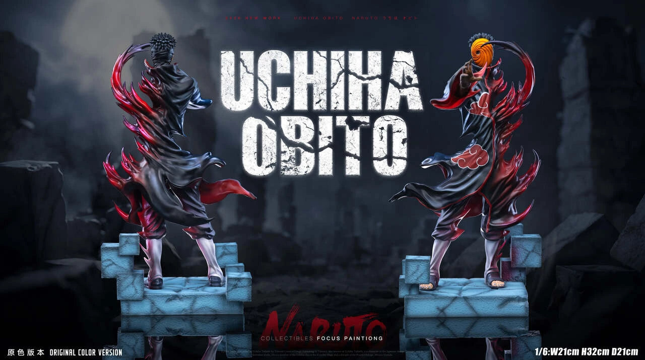 Preventa Resina Obito Uchiha Figura Naruto Sign Estudio