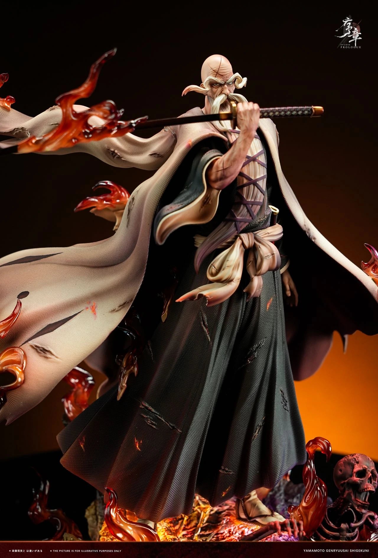 Preventa Resina Yamamoto Genryūsai Shigekuni Figura Bleach 1/6 Prologue Estudio