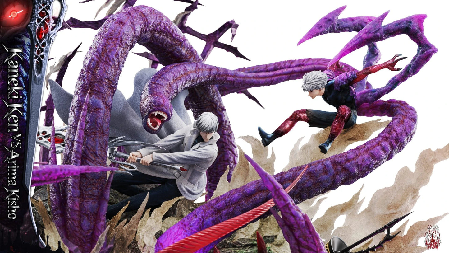 Preventa Resina Kaneki Ken vs Arima Kisho Figura Tokyo Ghoul Black Goat Estudio