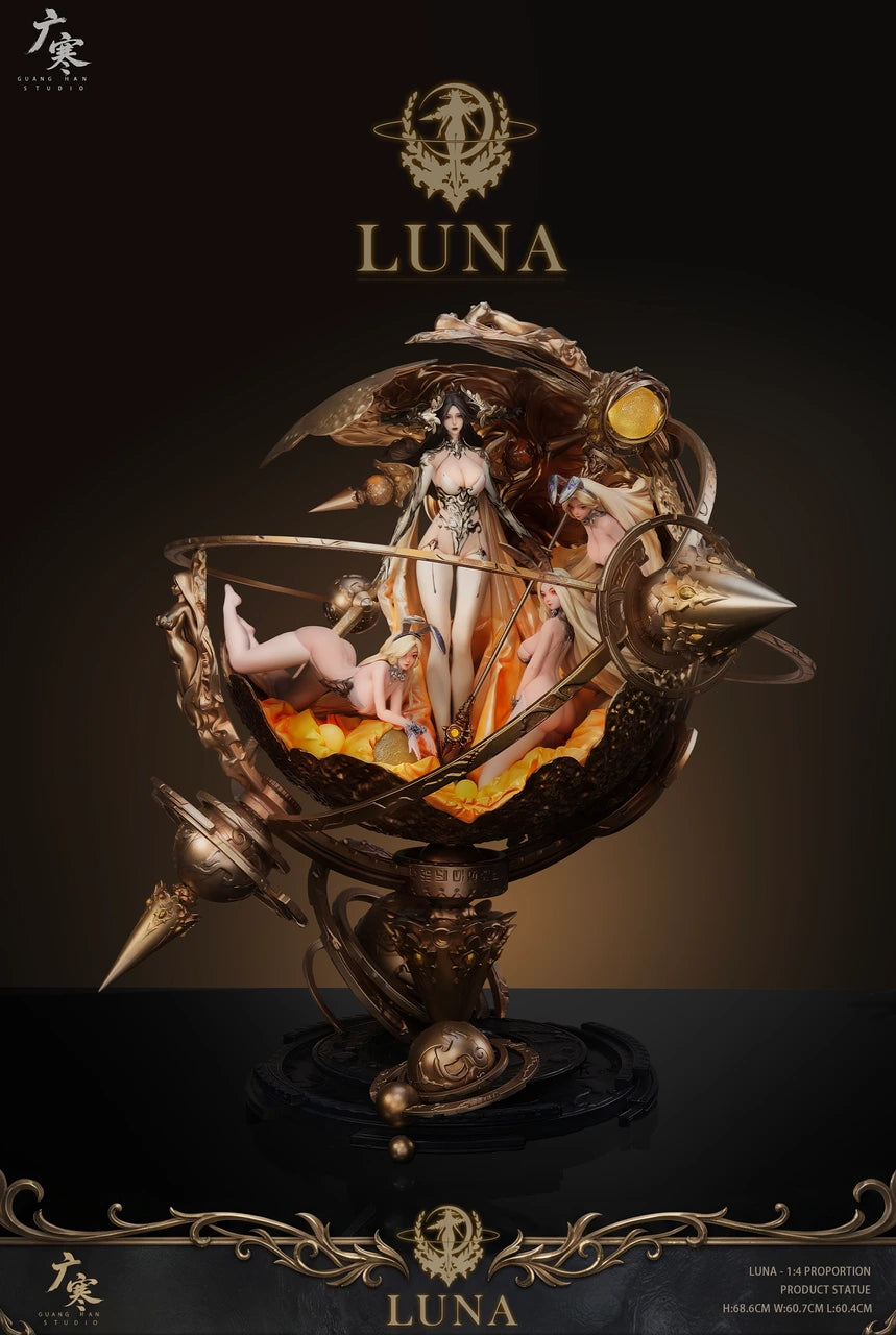 Preventa Resina God of Moon "Luna" Figura Original Series GuanHan  Estudio