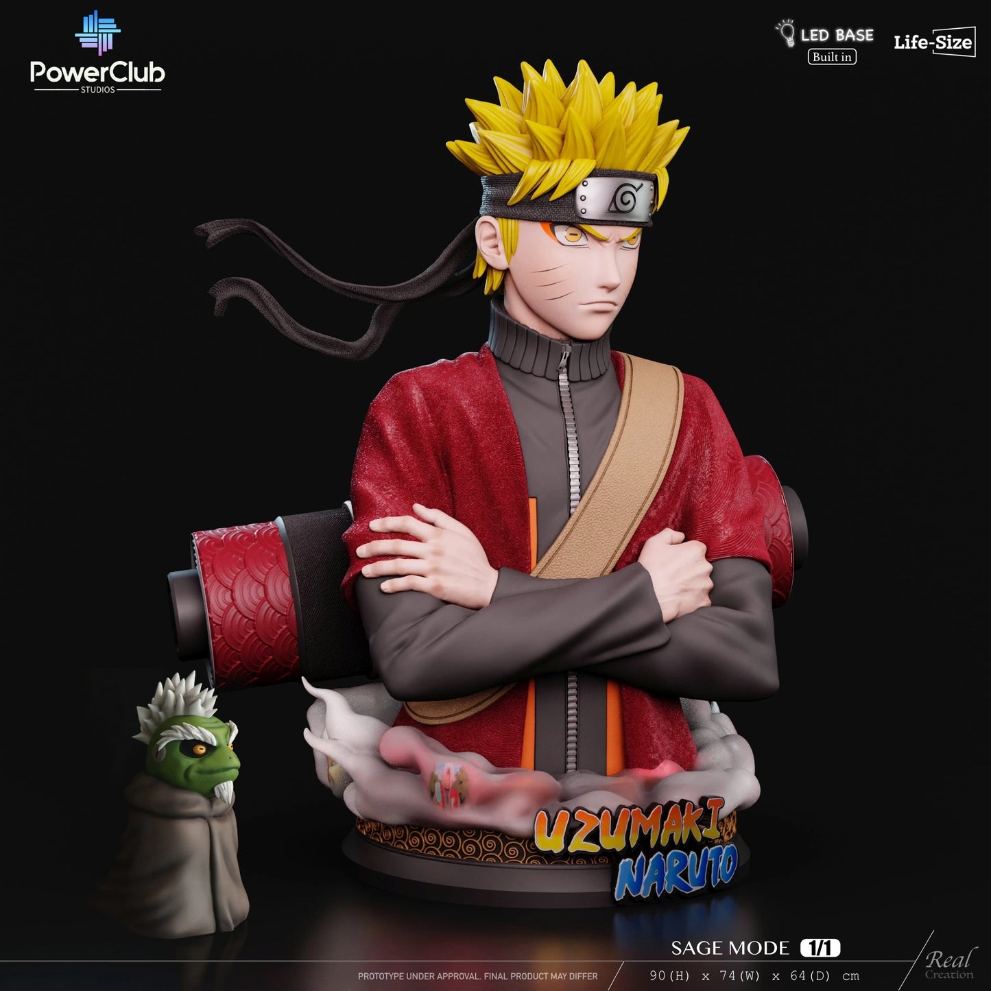 Preventa Resina Uzumaki Naruto Figura Naruto PowerClub & RCS  Estudio
