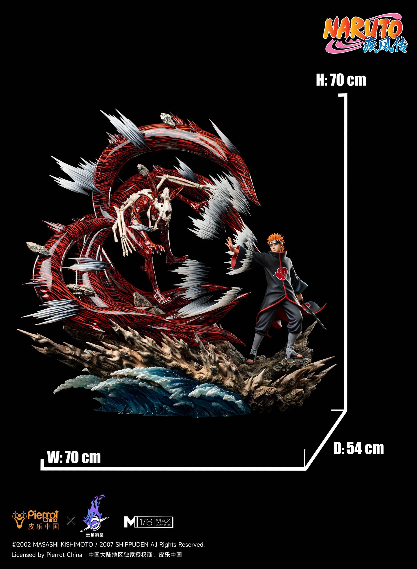 Preventa Resina Pain vs Naruto  Figura Naruto 1/6 Pickstar Estudio (Licencia)