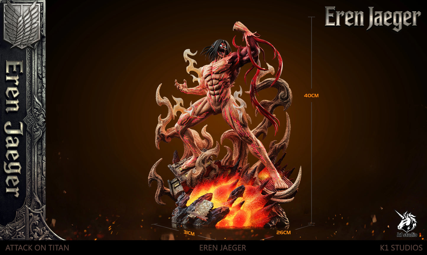 Preventa Resina Titan de Ataque Figura Attack On Titan K1 Estudio