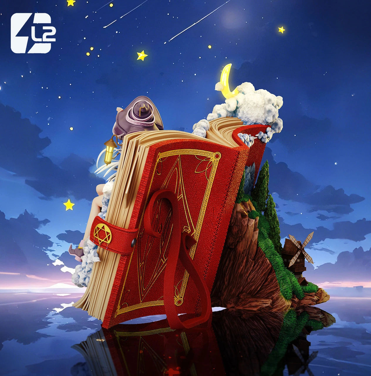 Preventa Resina Elaina Figura Wandering Witch: The Journey of Elaina L2 Estudio