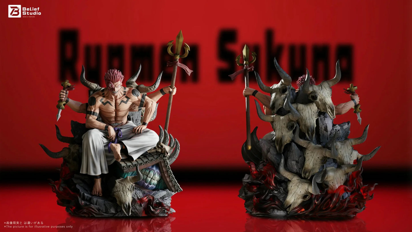 Preventa Resina Ryomen Sukuna Figura Jujutsu Kaisen Belief  Estudio