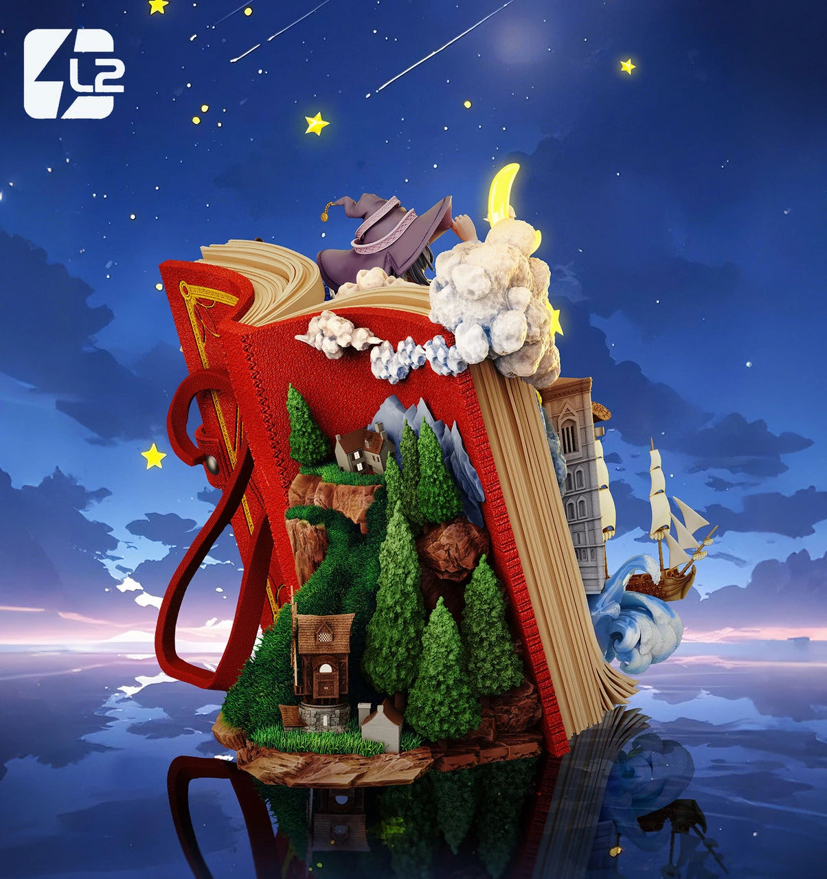 Preventa Resina Elaina Figura Wandering Witch: The Journey of Elaina L2 Estudio