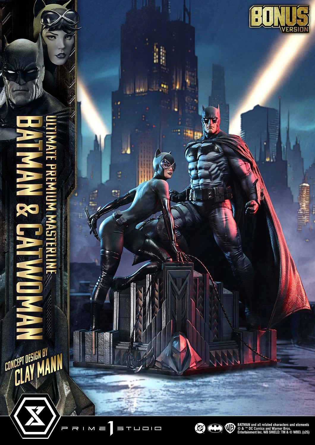 Preventa Resina Batman & Catwoman Figura Batman Comics Prime 1 (Licencia) Estudio