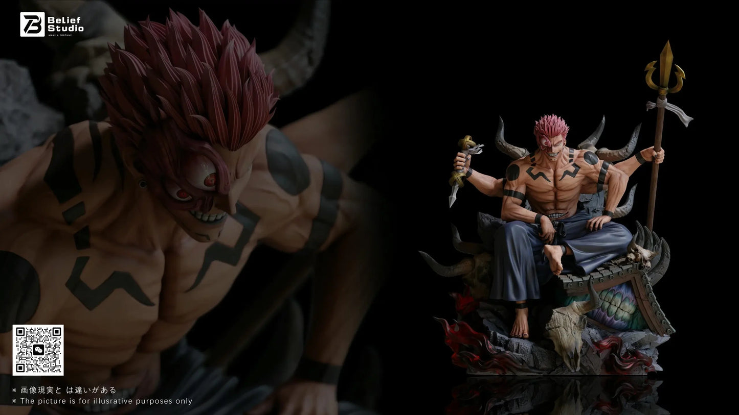 Preventa Resina Ryomen Sukuna Figura Jujutsu Kaisen Belief  Estudio