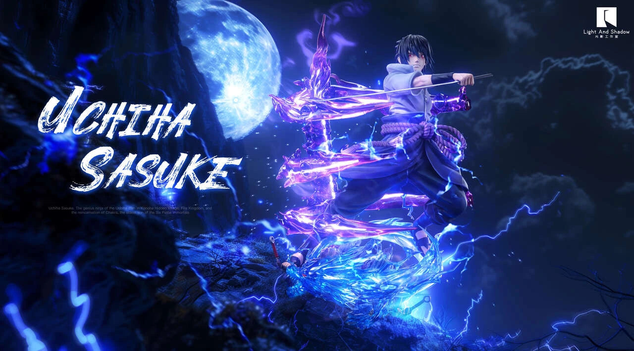 Preventa Resina Sasuke Uchiha Figura Naruto Light And Shadow Estudio