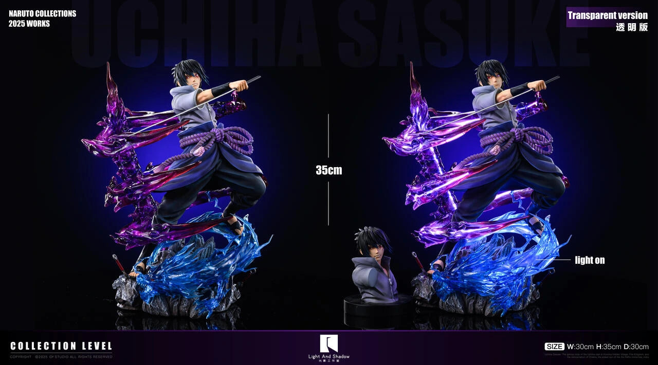 Preventa Resina Sasuke Uchiha Figura Naruto Light And Shadow Estudio