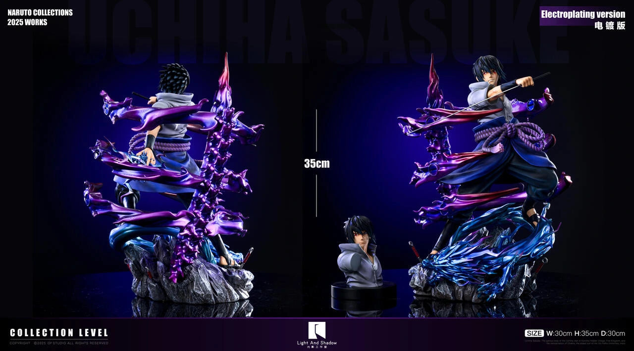 Preventa Resina Sasuke Uchiha Figura Naruto Light And Shadow Estudio