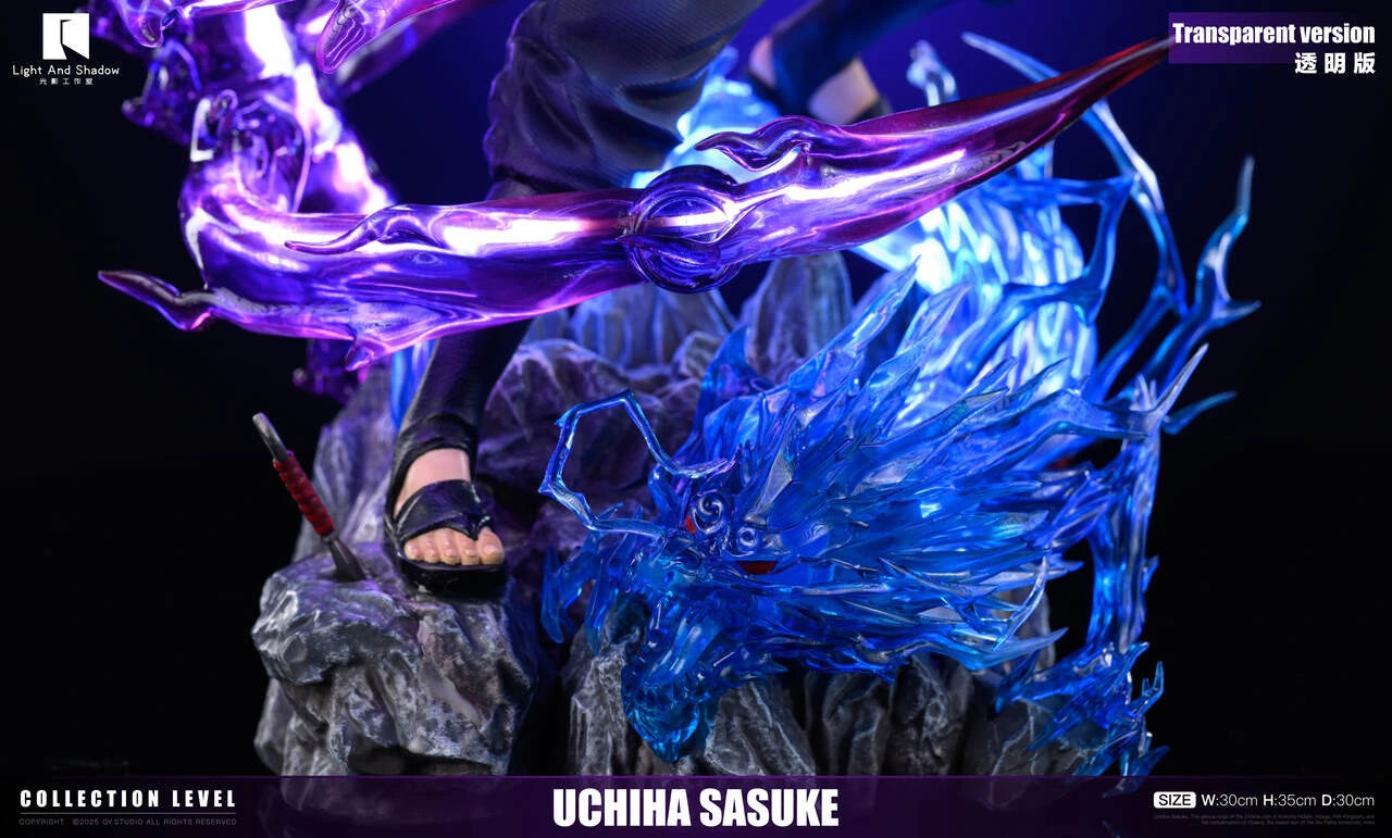Preventa Resina Sasuke Uchiha Figura Naruto Light And Shadow Estudio