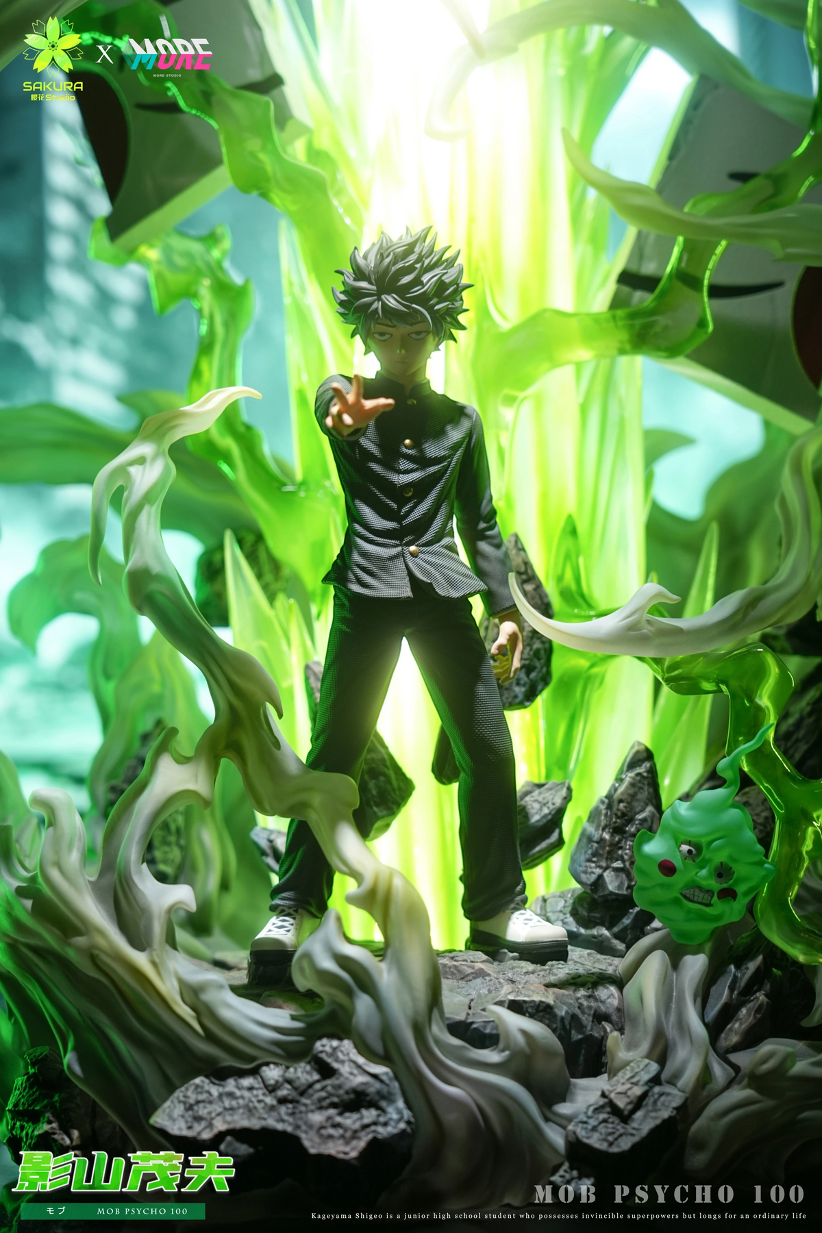 Preventa Resina Shigeo Kageyama Figura Mob Psycho 100 Sakura x More Estudio
