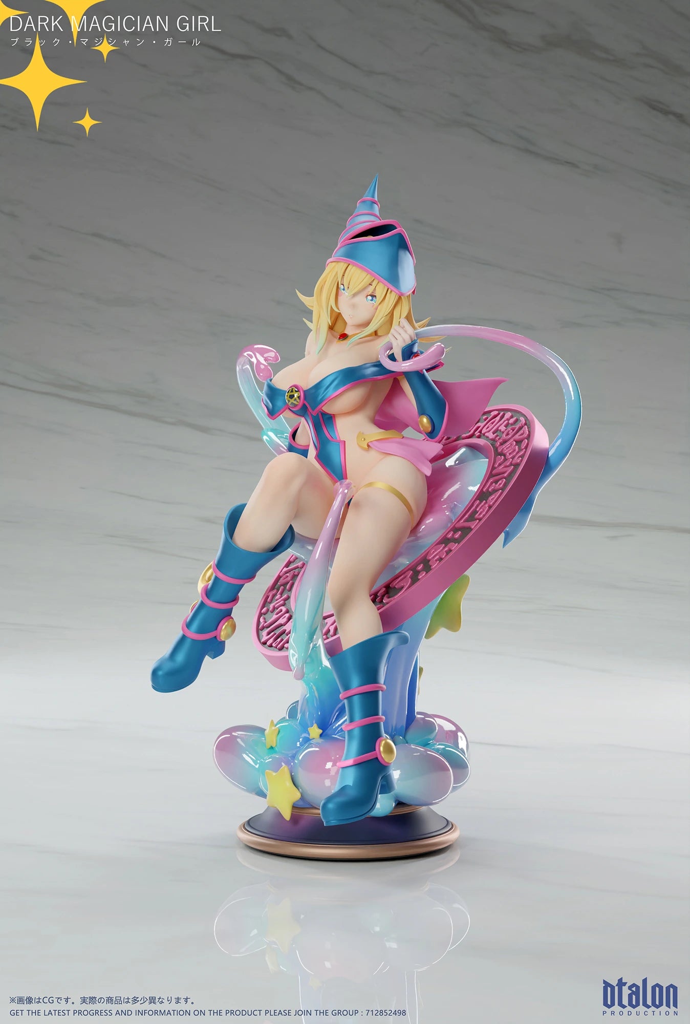 Preventa Resina Maga Oscura Figura Yu-Gi-Oh! DTalon Estudio