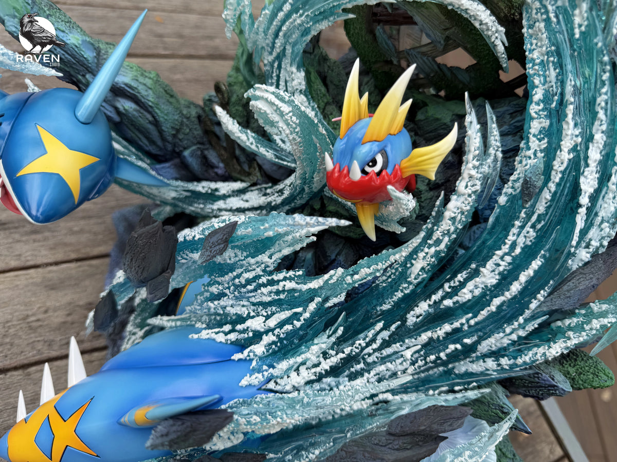 Preventa Resina Sharpedo Evolution Figura Pokemón 1/6 Raven Estudio