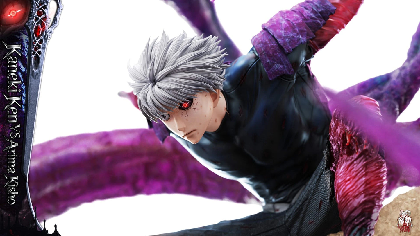 Preventa Resina Kaneki Ken vs Arima Kisho Figura Tokyo Ghoul Black Goat Estudio