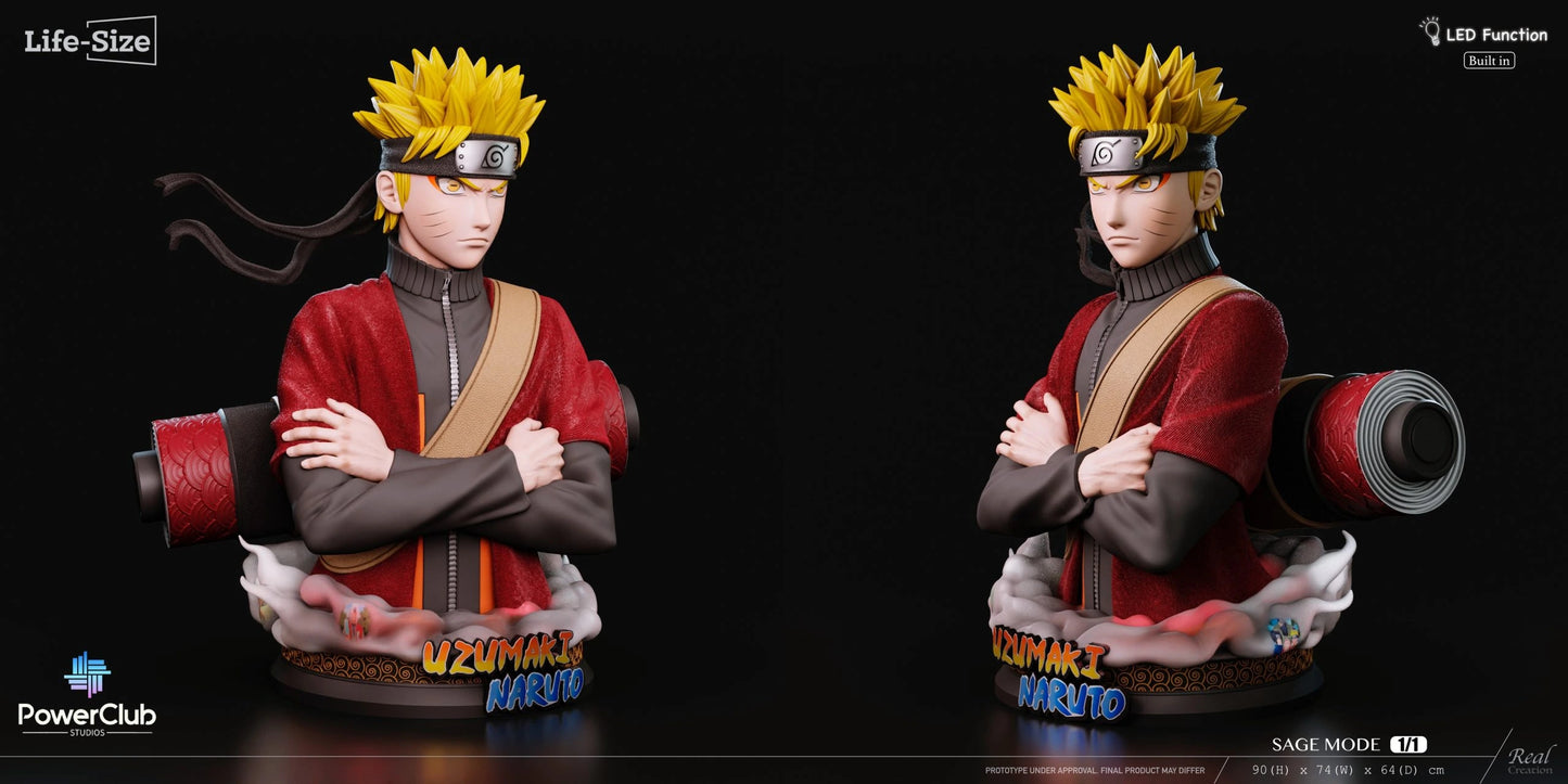 Preventa Resina Uzumaki Naruto Figura Naruto PowerClub & RCS  Estudio