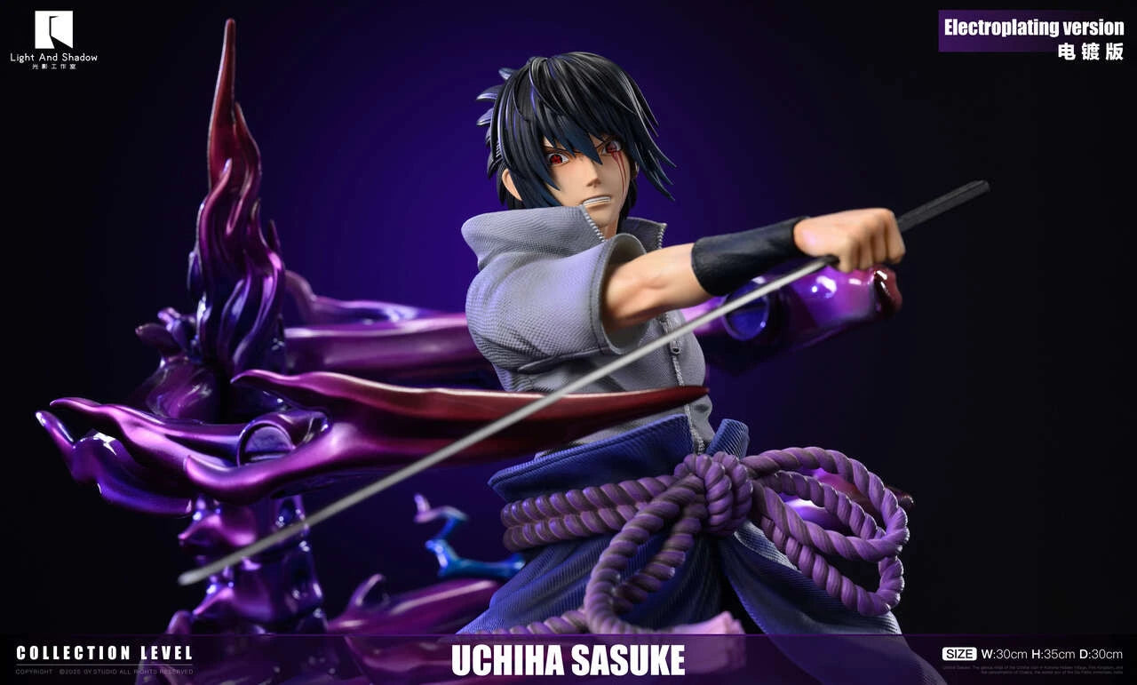 Preventa Resina Sasuke Uchiha Figura Naruto Light And Shadow Estudio