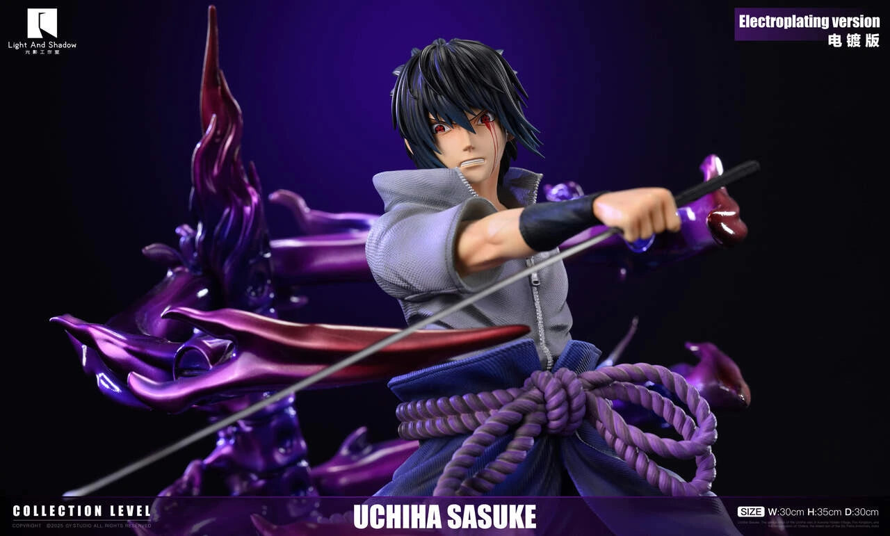 Preventa Resina Sasuke Uchiha Figura Naruto Light And Shadow Estudio