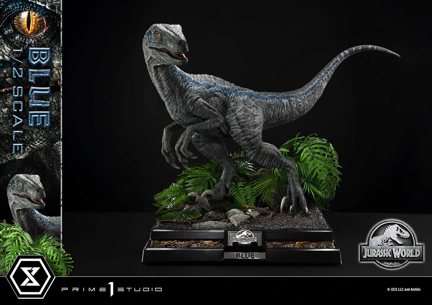 "Preventa Resina Blue Figura Jurassic World: el reino caído  Prime 1 (Licencia) Estudio"