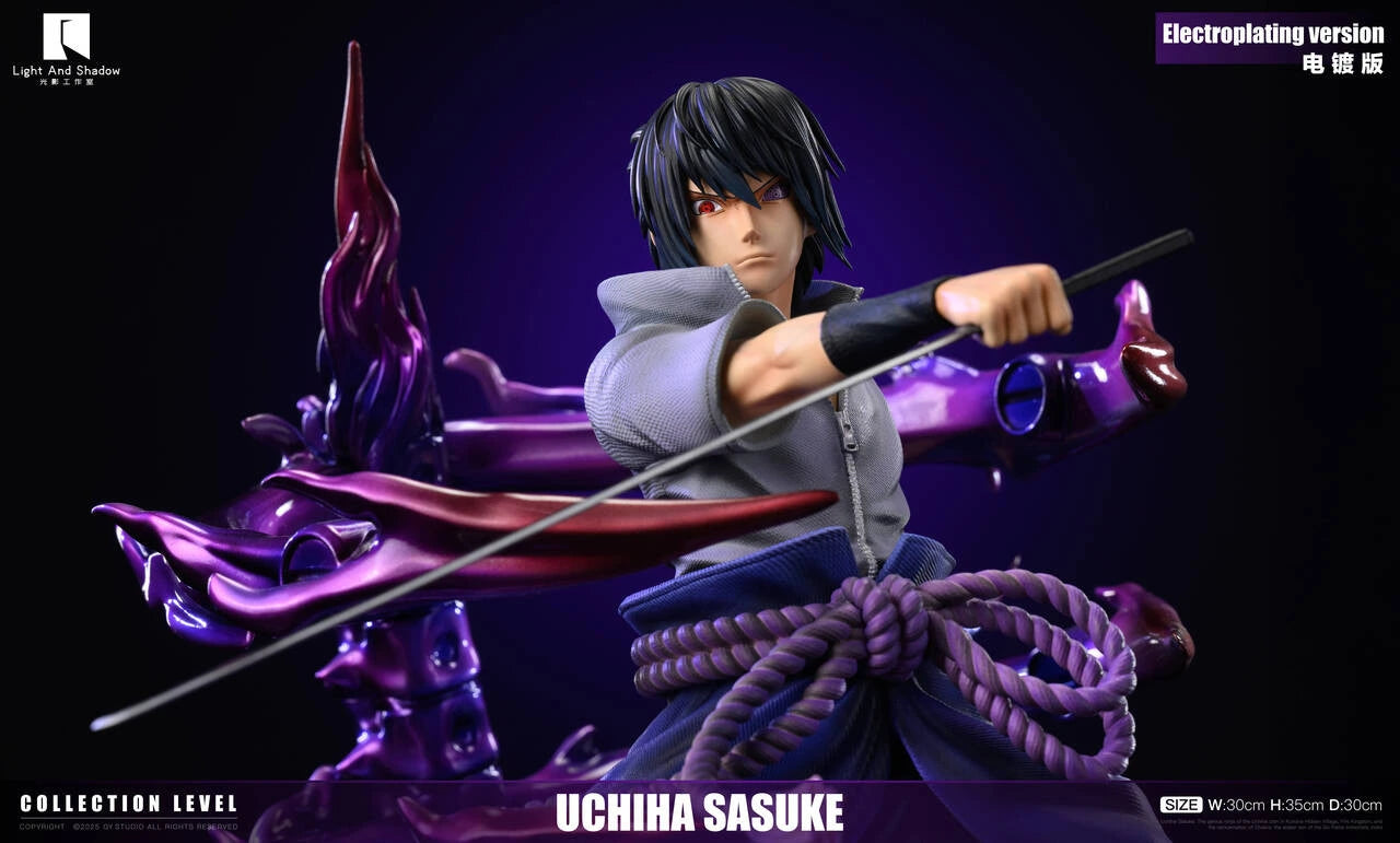 Preventa Resina Sasuke Uchiha Figura Naruto Light And Shadow Estudio