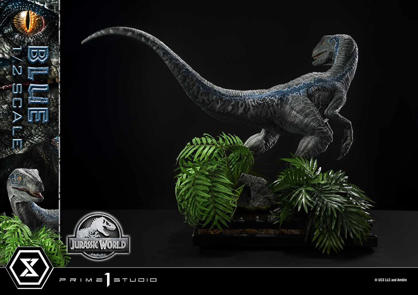 "Preventa Resina Blue Figura Jurassic World: el reino caído  Prime 1 (Licencia) Estudio"