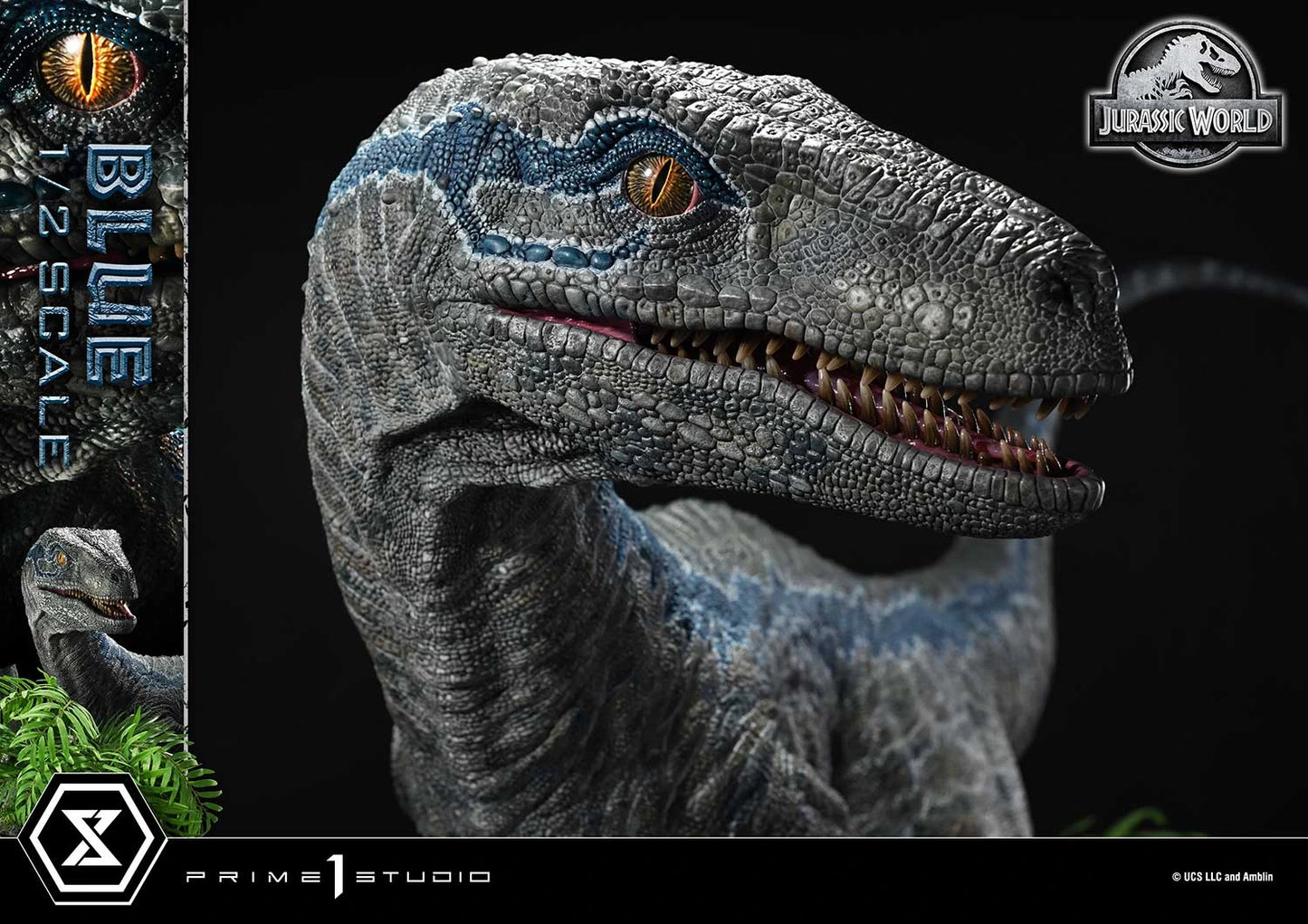 "Preventa Resina Blue Figura Jurassic World: el reino caído  Prime 1 (Licencia) Estudio"