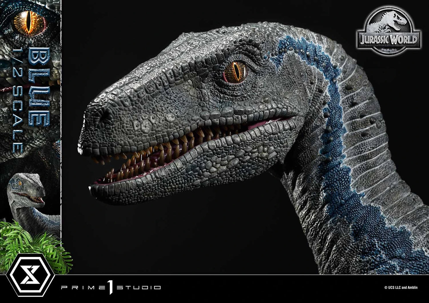"Preventa Resina Blue Figura Jurassic World: el reino caído  Prime 1 (Licencia) Estudio"