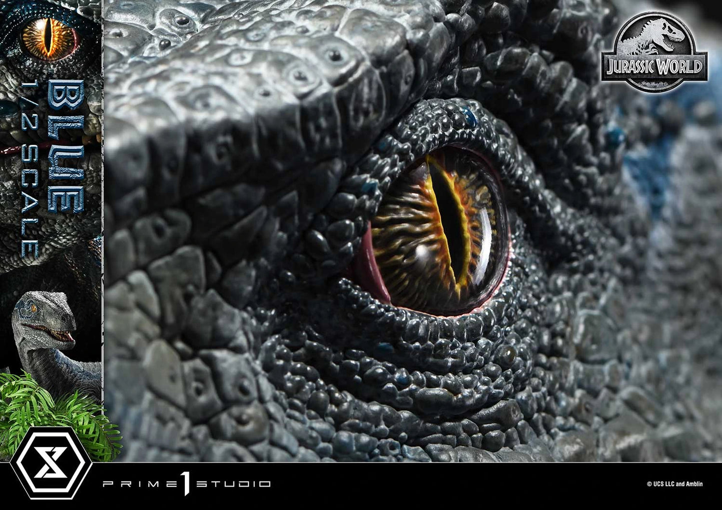 "Preventa Resina Blue Figura Jurassic World: el reino caído  Prime 1 (Licencia) Estudio"